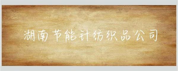 湖南節能針紡織品公司 聚焦綠色創新，引領針紡織行業可持續發展